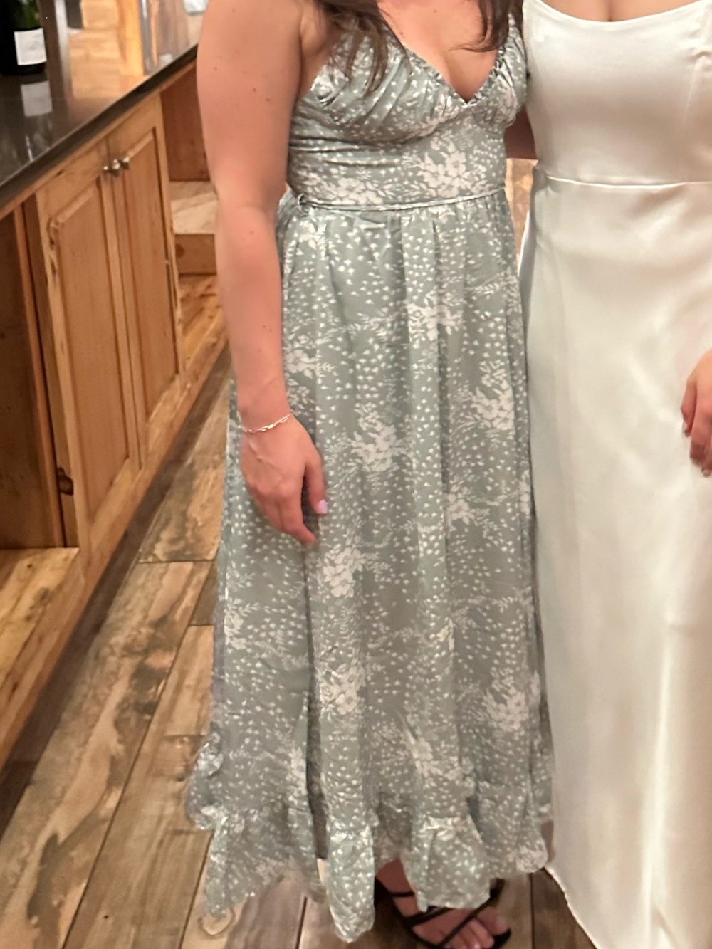 Hello Molly Sage Green Floral Maxi Dress
